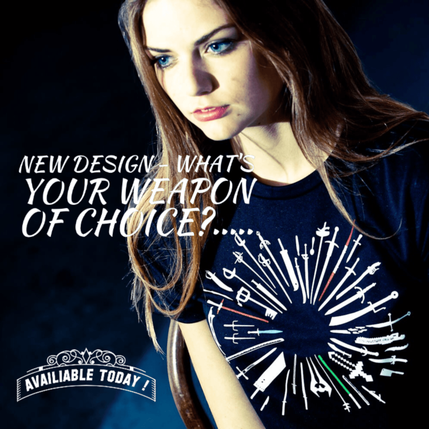 T-shirt « Quelle est votre arme de choix »